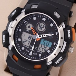 BWC Dual Time B-1002 Orange Watch